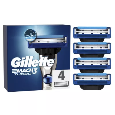 Lames de Rasoir pour Homme Mach3 Turbo - GILLETTE