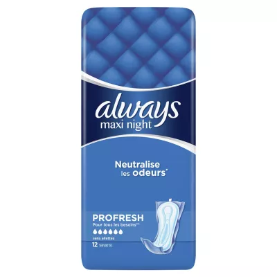 Assorbenti Profresh Maxi Night senza Alette x12 -  ALWAYS