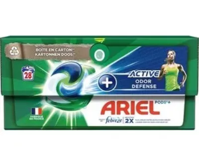 Капсулы с активной защитой от запаха, 28 стирок - ARIEL
