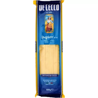 Massas de espaguete n ° 12.500g - DE CECCO