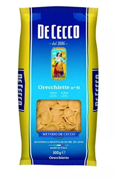 Pasta orecchiette n°91, 500g - DE CECCO
