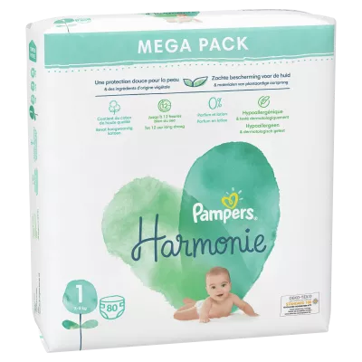 Pampers Harmonie T1x80 Mega