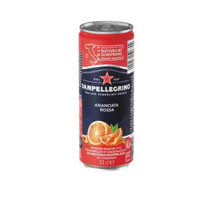Gaser water flavoring aranciata rossa slim box 33cl x 6 - SAN PELLEGRINO