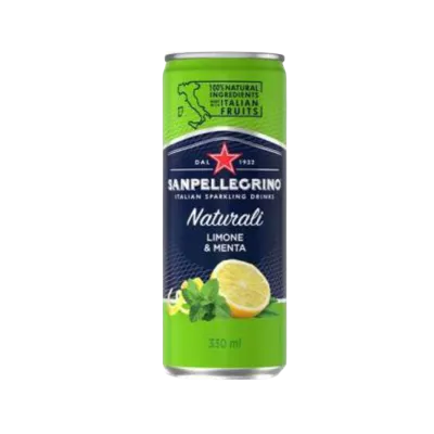 Gaser water flavored Limone & Menta 6x33cl - SAN PELLEGRINO