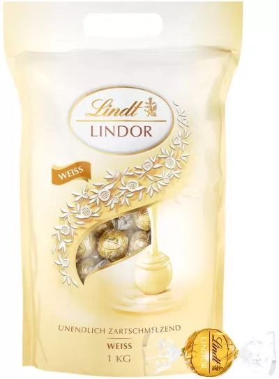 Lindor Doypack Blanc 1kg - LINDT