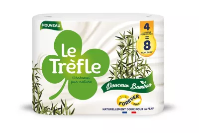 Zacht Bamboe Toiletpapier 8 rollen - LE TREFLE