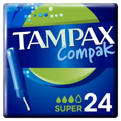 スーパーコンパックアプリケーター付きタンポン x22 - TAMPAX