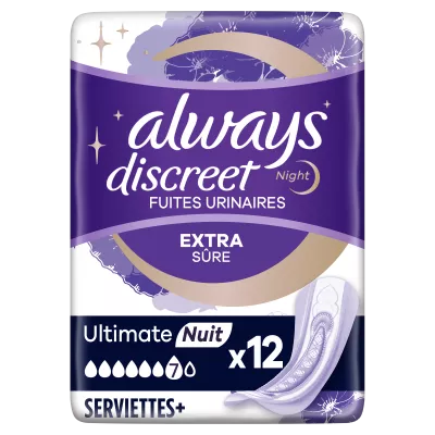 Always Discreet 12 Serv Nuit