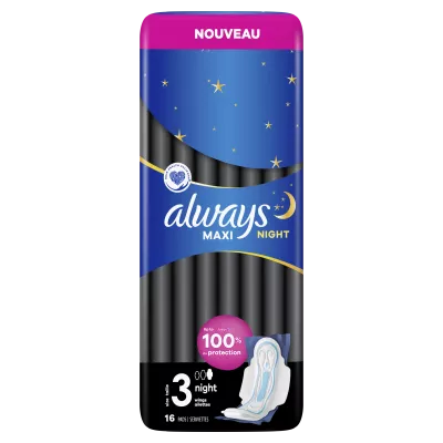 ALWAYS CLASSIC SANITARY PADS 8STK NACHT MIT WINGS GRÖSSE 3 - ALWAYS