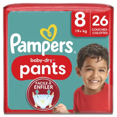 Divani Pantaloni Baby-dry T8 (+19 Kg) X26 - PAMPERS