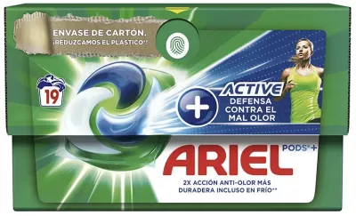 Active Pods Controla odores persistentes 19 lavagens - ARIEL