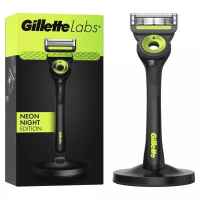 Rasoirs Neon Night Edition avec Chargeur Labs - GILLETTE