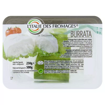 Burrata With Leaf 27% 250g