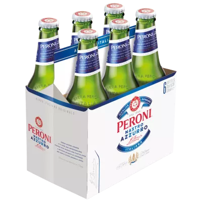 इटली से नास्त्रो अज़ुरो बियर, 5°, 6x33सीएल - PERONI