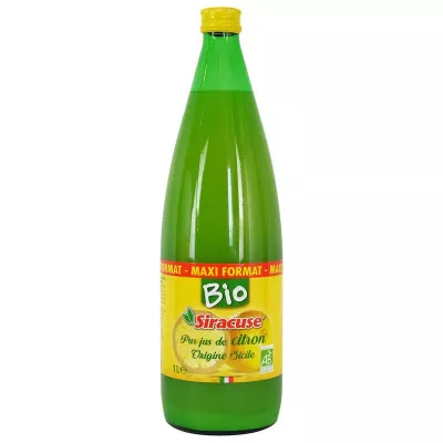 عصير ليمون عضوي نقي 1 لتر - SIRACUSE