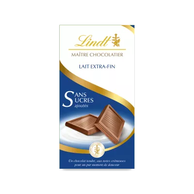 Плитка молочного шоколада без добавления сахара 100г - LINDT