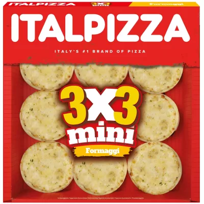 290g Mini Pizza 3x3 Cheeses - ITALPIZZA