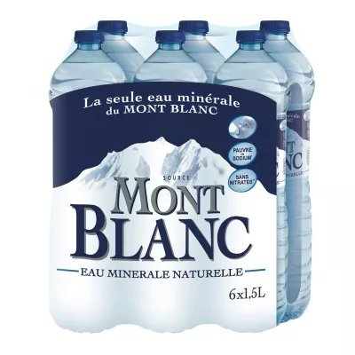 Eau minérale naturelle 6x1,5L - MONT BLANC