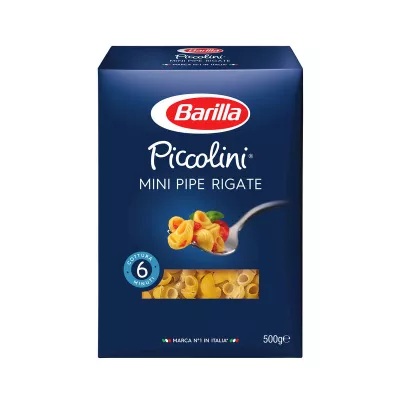 Pâtes Piccolini Mini Pipe Rigate, 500g - BARILLA
