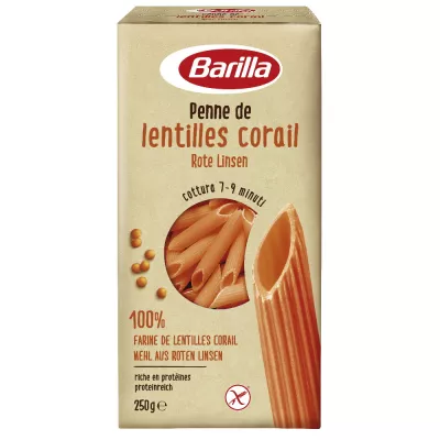 Pasta penne lentejas coral sin gluten 250g - BARILLA
