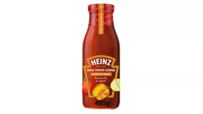 Salsa de tomate cocida con pimientos y cebollas asados; 495g - HEINZ
