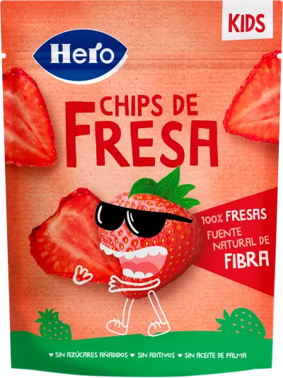 Chips de fraise Bio 12x12g HERO