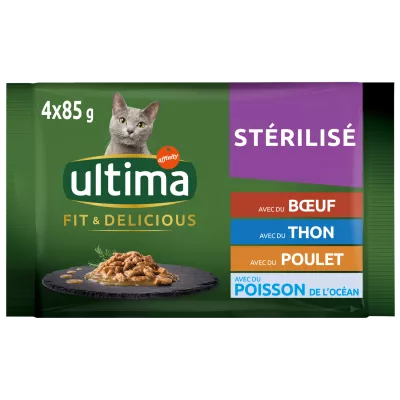 Ultima Chat Ste Boeuf 4x85g