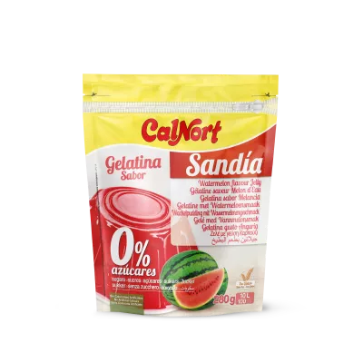 Gelatina senza zucchero Gusto Anguria 280 G - CALNORT