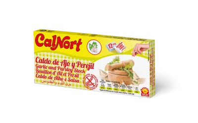 Бульон из чеснока и петрушки, нарезанный кубиками, 12 кубиков - CALNORT