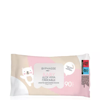 Lingettes Nettoyantes Bébé Visage & Corps 90u.