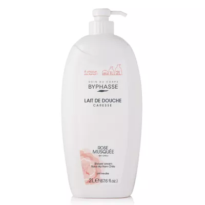 Caresse Lait De Douche Rose Musquée 2l - BYPHASSE