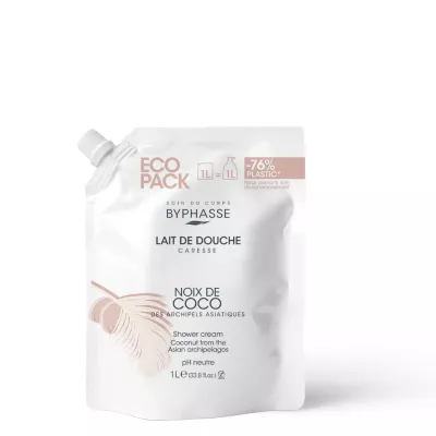 Ecopack Caresse Lait De Douche Noix De Coco 1l