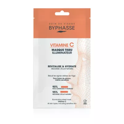 Masque Tissu Illuminateur Vitamine C 18ml - Byphasse