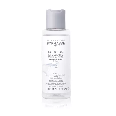 Solution Micellaire Démaquillante Au Charbon Actif 100ml 12u - BYPHASSE
