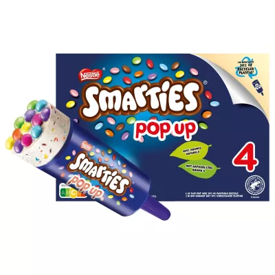 Smarties pop-up busje 4x52g