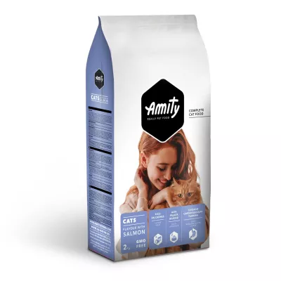 Croquettes For Adult Cats With Salmon 2kg - Amity