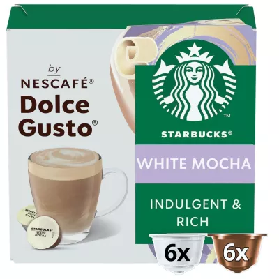 Café Cápsula Dolce Gusto Branco Mocha X12 - Starbucks