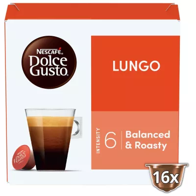 Coffee Capsules Compatible Dolce Gusto Lungo X16 - Nescafe