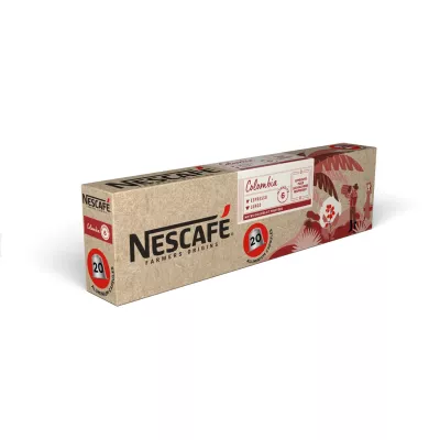 Café capsules Compatibles Nespresso Colombia espresso lungo intensité 6  x20 - NESCAFE