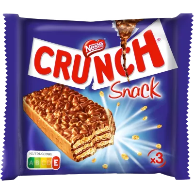 Milchschokoladentafel mit Puffreis 3x30g - CRUNCH