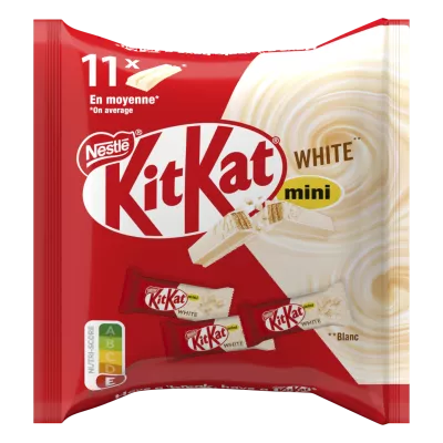 ألواح شوكولاتة صغيرة مغطاة بالشوكولاتة البيضاء 146 جرام - KITKAT