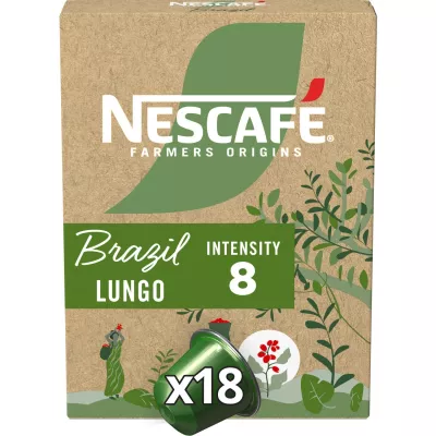 Brazil Lungo Intensity Coffee Capsules 8 x 18 - Nescafe