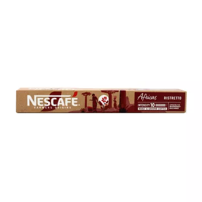 Capsules De Café Africas Ristretto Intensité 10 X10 - Nescafe