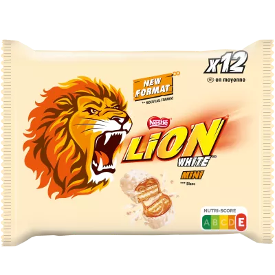 White Coated Chocolate Bars 237g - LION