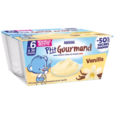 P'tit Gourmand Vanille 4x100g - NESTLE