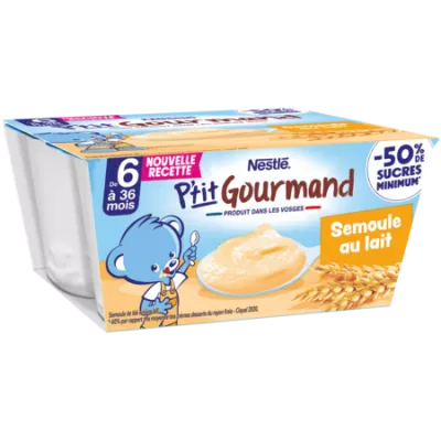 P'tit Gourmand Semoule au Lait 4x100g - NESTLE