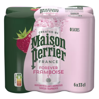 6x33cl Mais Perrier Framboise