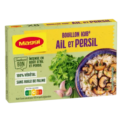 80g X8 Bouillon Kub Ail Pers