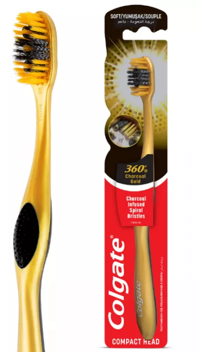 टूथब्रश 360 गोल्ड चारकोल - COLGATE