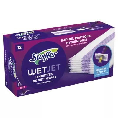 Navulling Wetjet Bezemdoekjes Multi Oppervlaktereiniger X12 - Swiffer